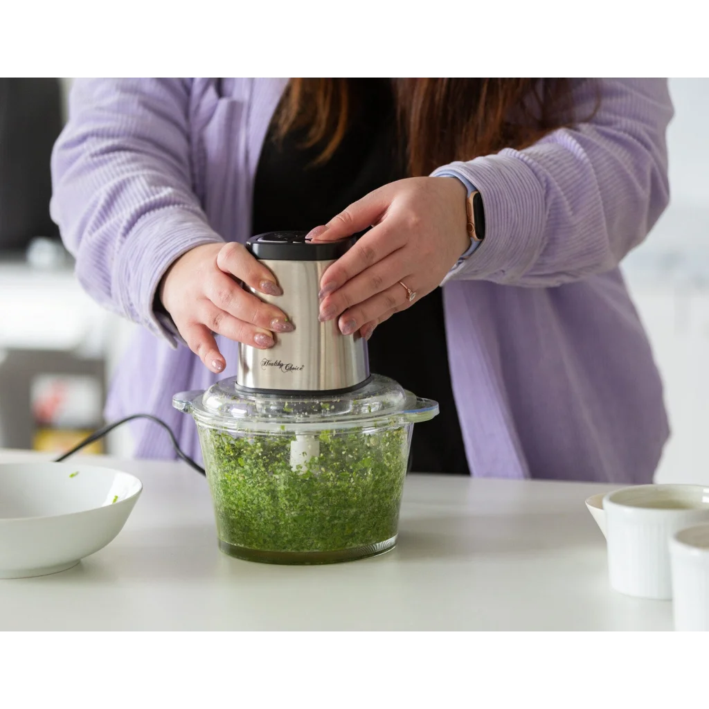 Stainless steel 2kg large powerful food with chopper capacity 300w