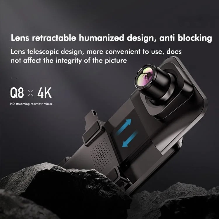 Large Screen Car Recorder with Dual Recording and Night