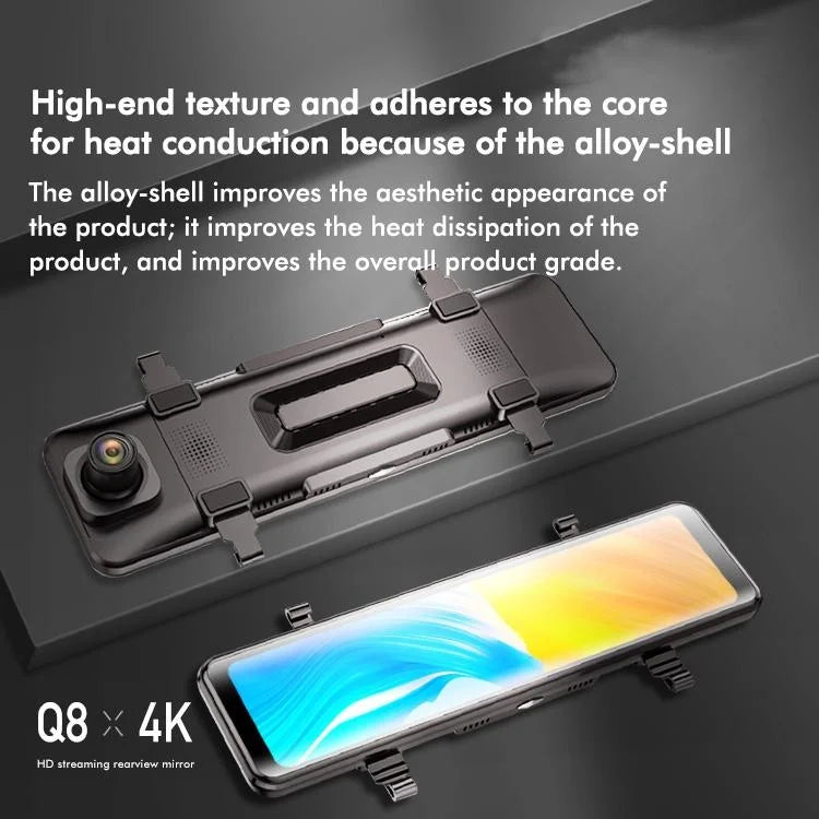 Large Screen Car Recorder with Dual Recording and Night