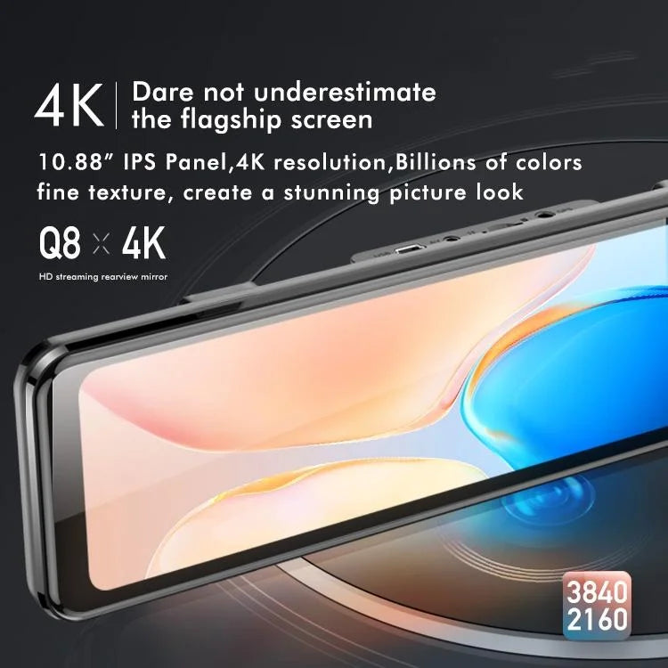 Large Screen Car Recorder with Dual Recording and Night