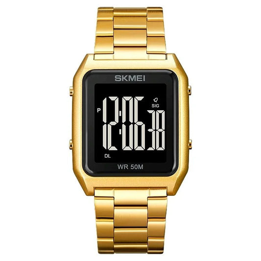 Large Screen Men Multi-function Luminous Watch with Steel