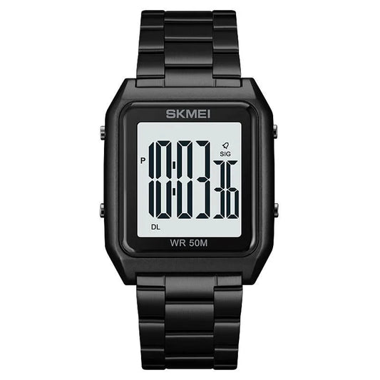 Large Screen Men Multi-function Watch with Steel Belt