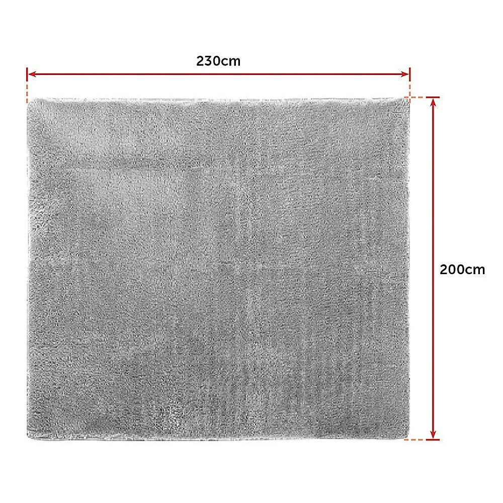 Large Shaggy Floor Rug 230x200cm for Bedroom & Living Room