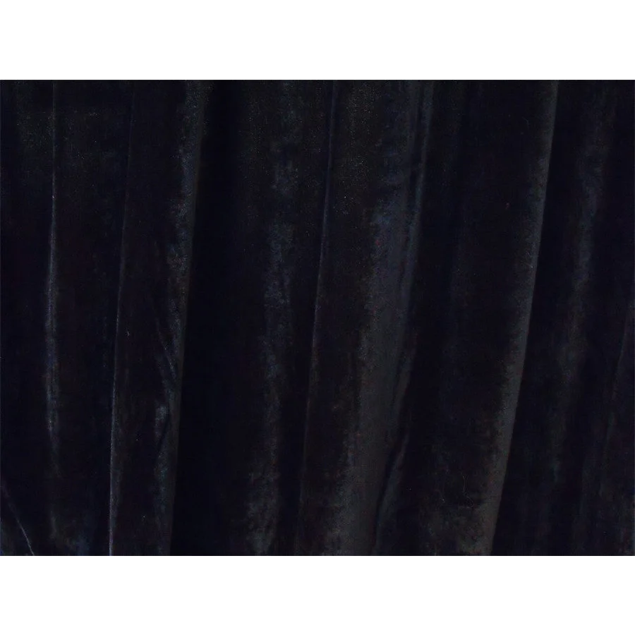Large Velvet Curtains Black 600cm wide x 230cm Drop PINCH