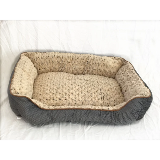 Large Washable Soft Pet Dog Cat Bed Cushion Mattress - Grey