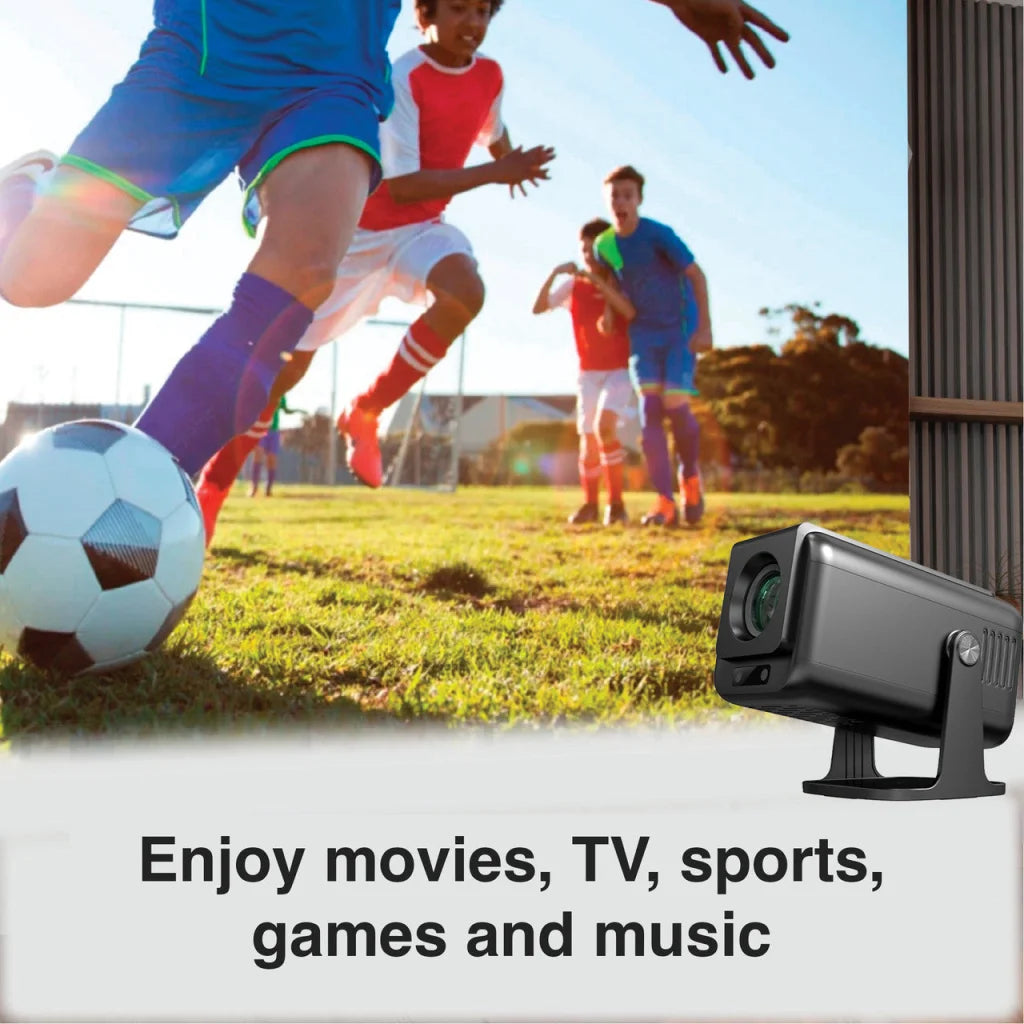 Laser 1080p Android Multi-Angle LED Projector Black - Audio