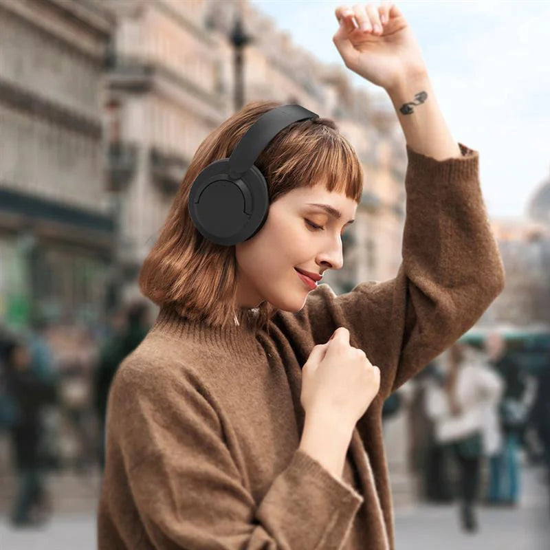 Laser ANC Bluetooth Headphones Black - Electronics >