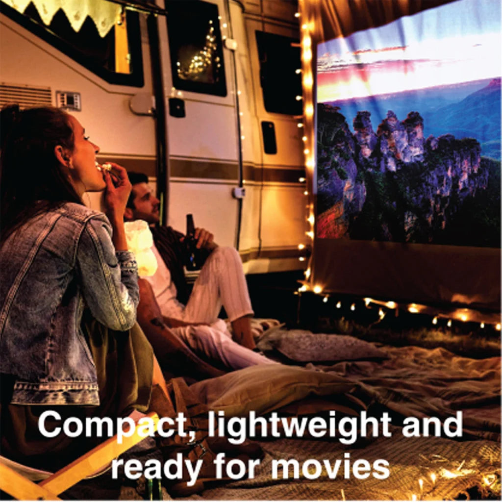 Laser Android LED Projector with Battery 1080p - Audio &