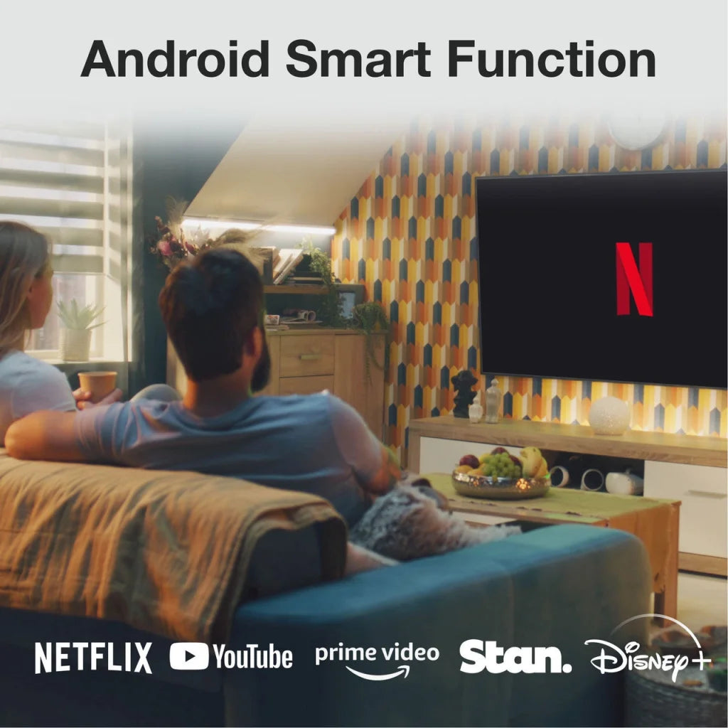 Laser Android LED Projector with Battery 1080p - Audio &