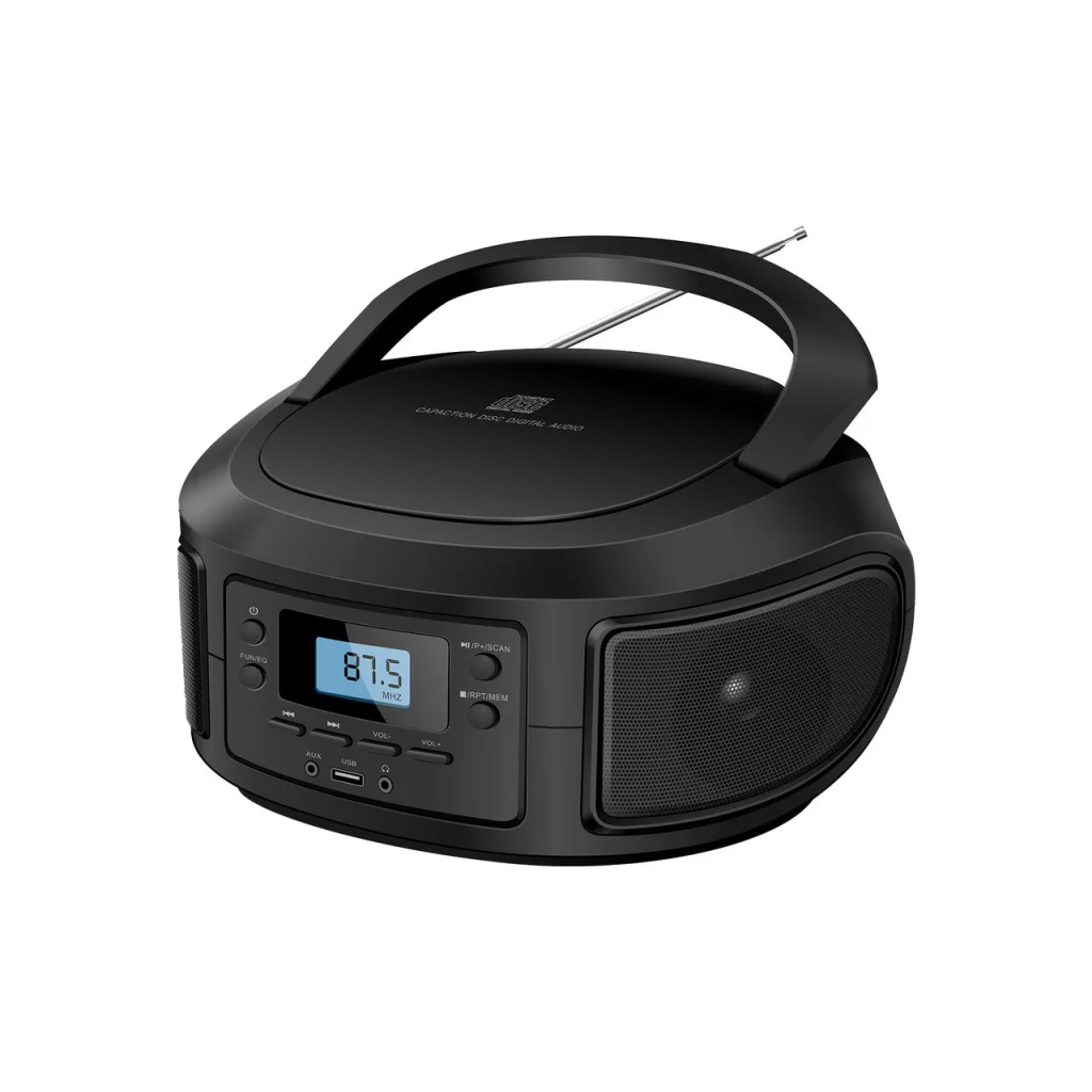 Laser Bluetooth CD/MP3 Boombox - Portable FM Radio Player