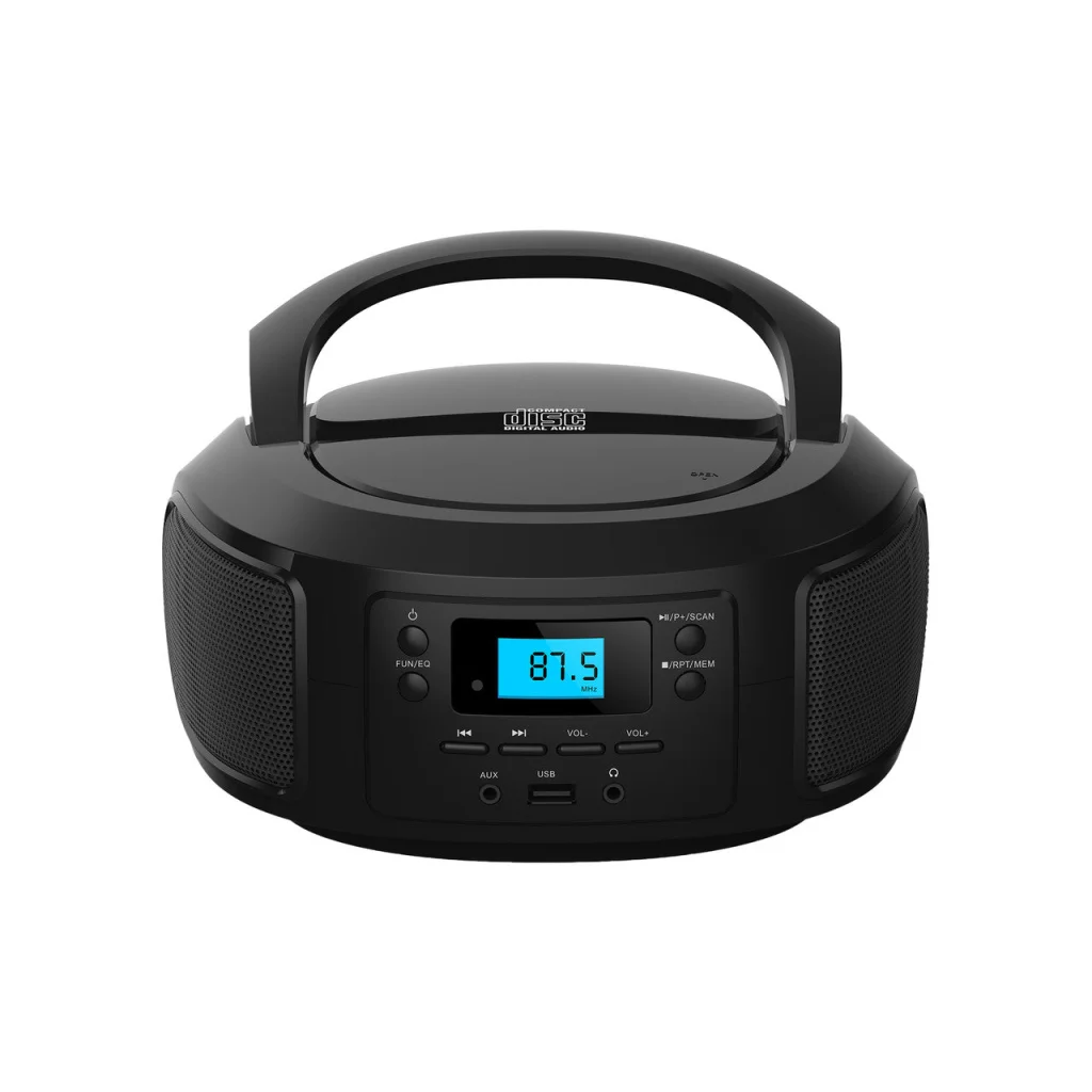 Laser Bluetooth CD/MP3 Boombox - Portable FM Radio Player