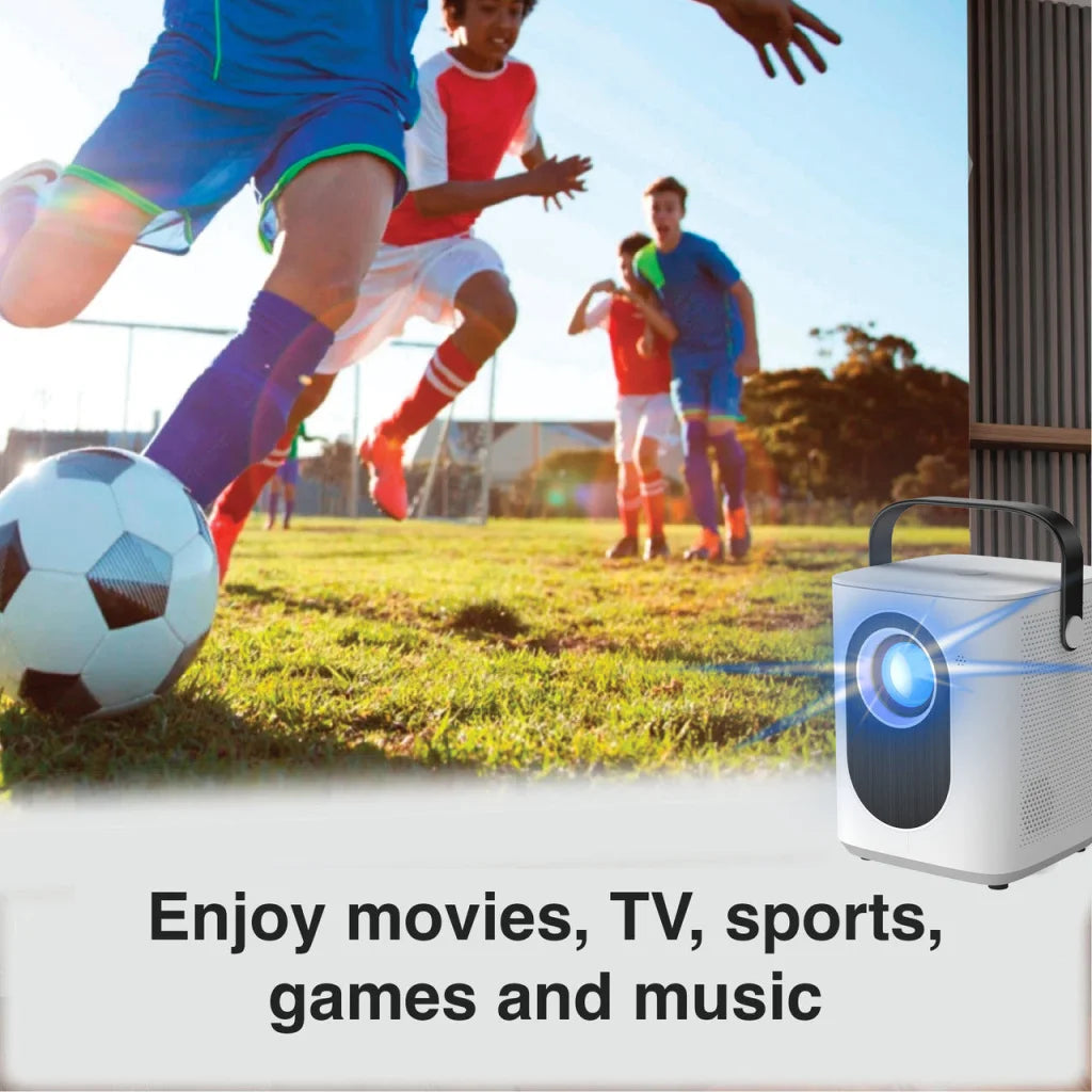 Laser Cube Android Projector with 120in Screen - Audio &