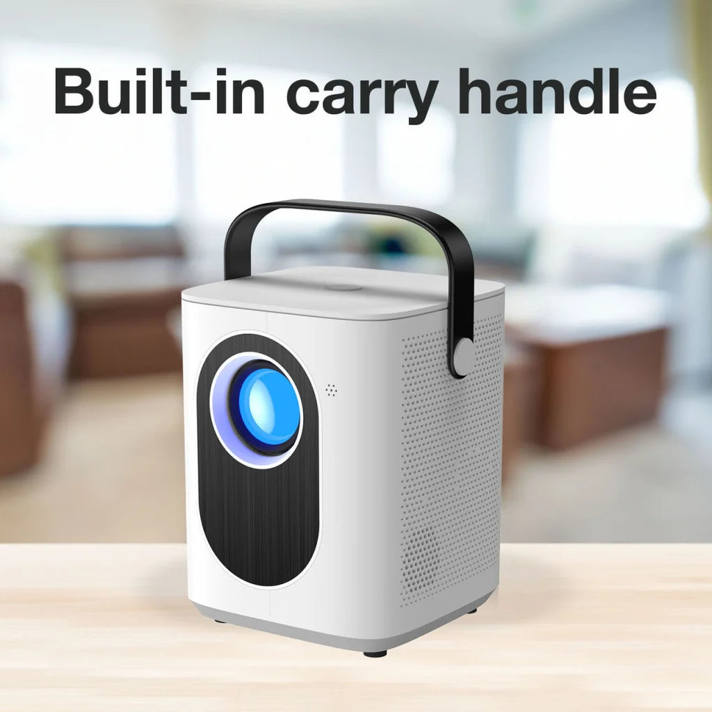 Laser Cube Android Projector with 120in Screen - Audio &
