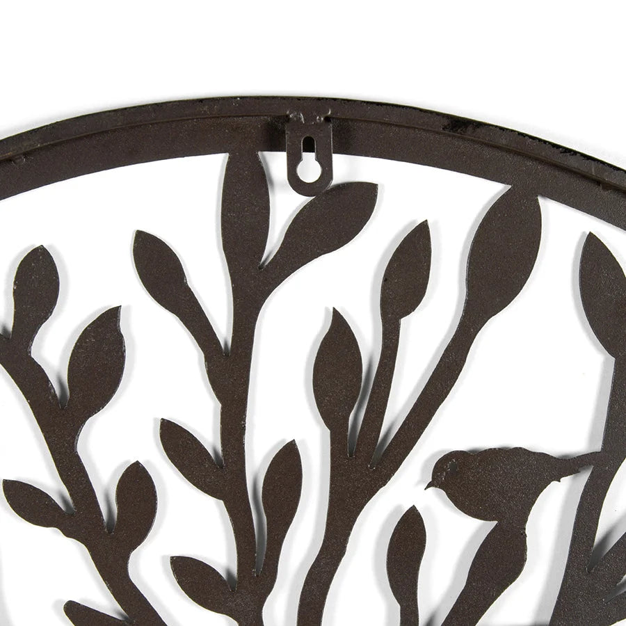 Laser Cut Round Tree Of Life w Birds Wall Art 60cm - Home &