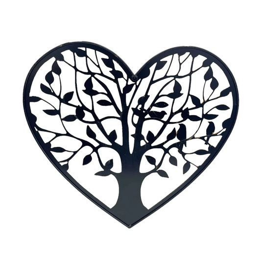Laser Cut Tree Of Life Heart Wall Art 45x41cm - Home &