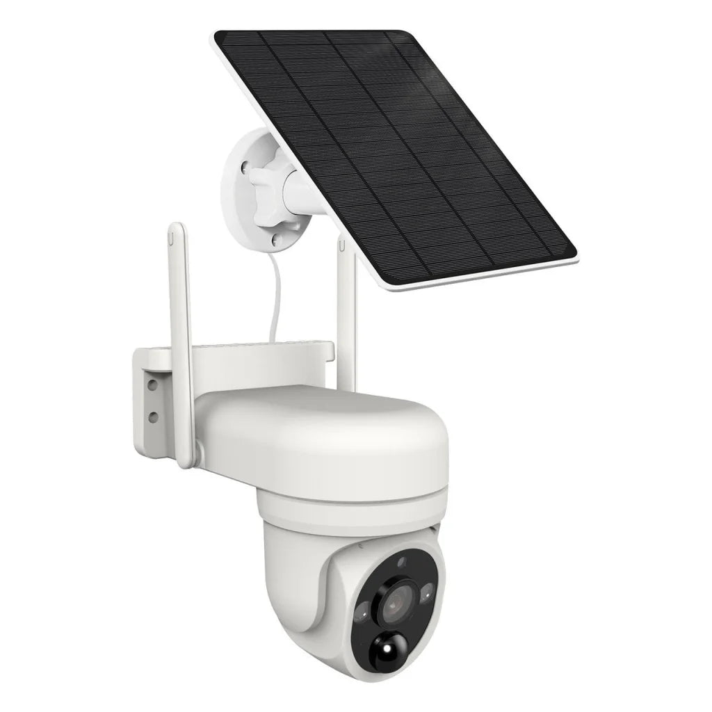 Laser FHD Outdoor Pan Tilt Camera Solar White - Electronics