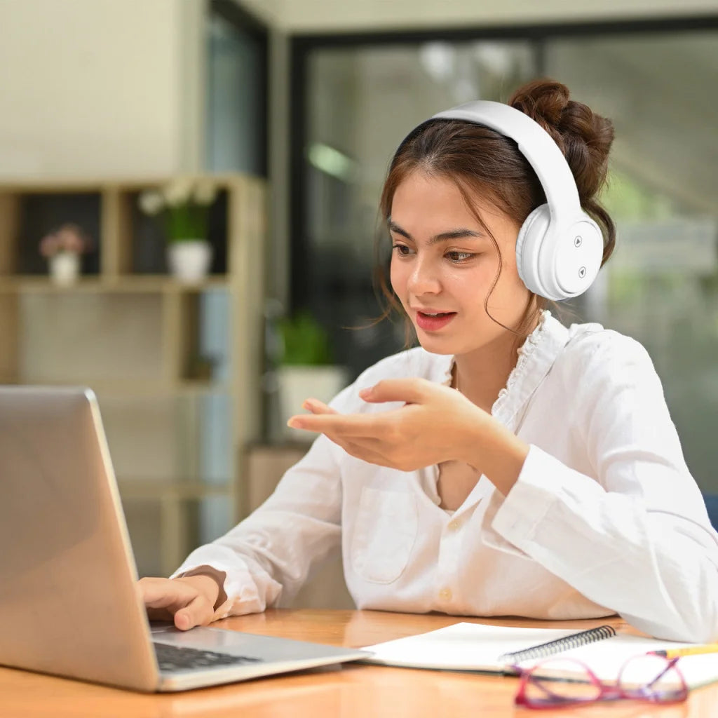 Laser Foldable Bluetooth Headphones with Mic