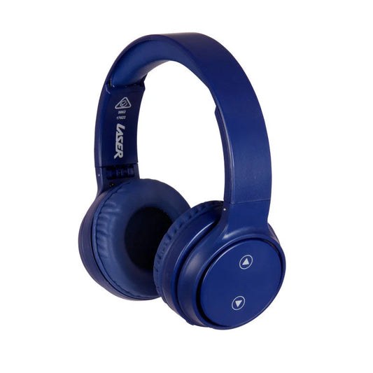 Laser Foldable Bluetooth Headphones with Mic navy blue electronics