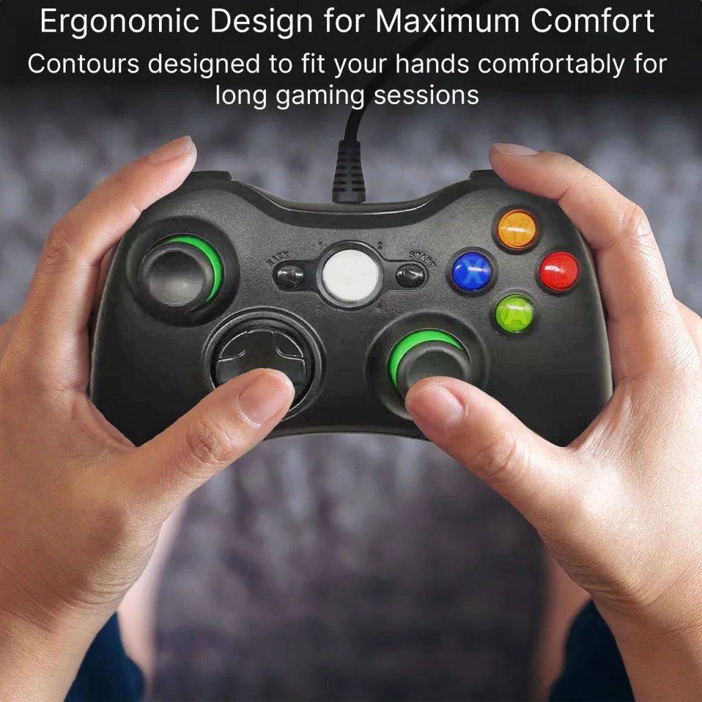 Laser Gaming Wired PC Controller - Black - Electronics >