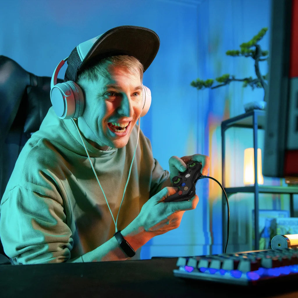 Laser Gaming Wired PC Controller - Black - Electronics >