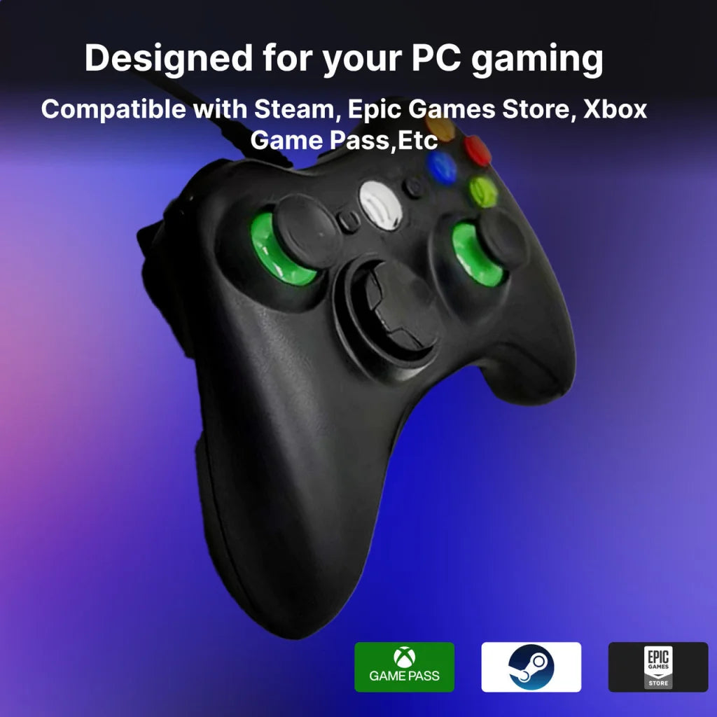 Laser Gaming Wired PC Controller - Black - Electronics >
