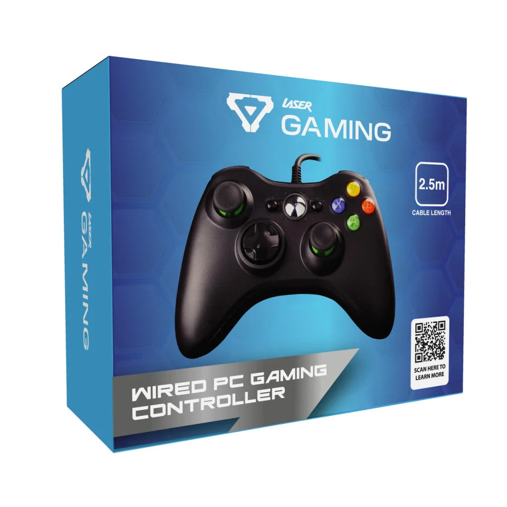 Laser Gaming Wired PC Controller - Black - Electronics >