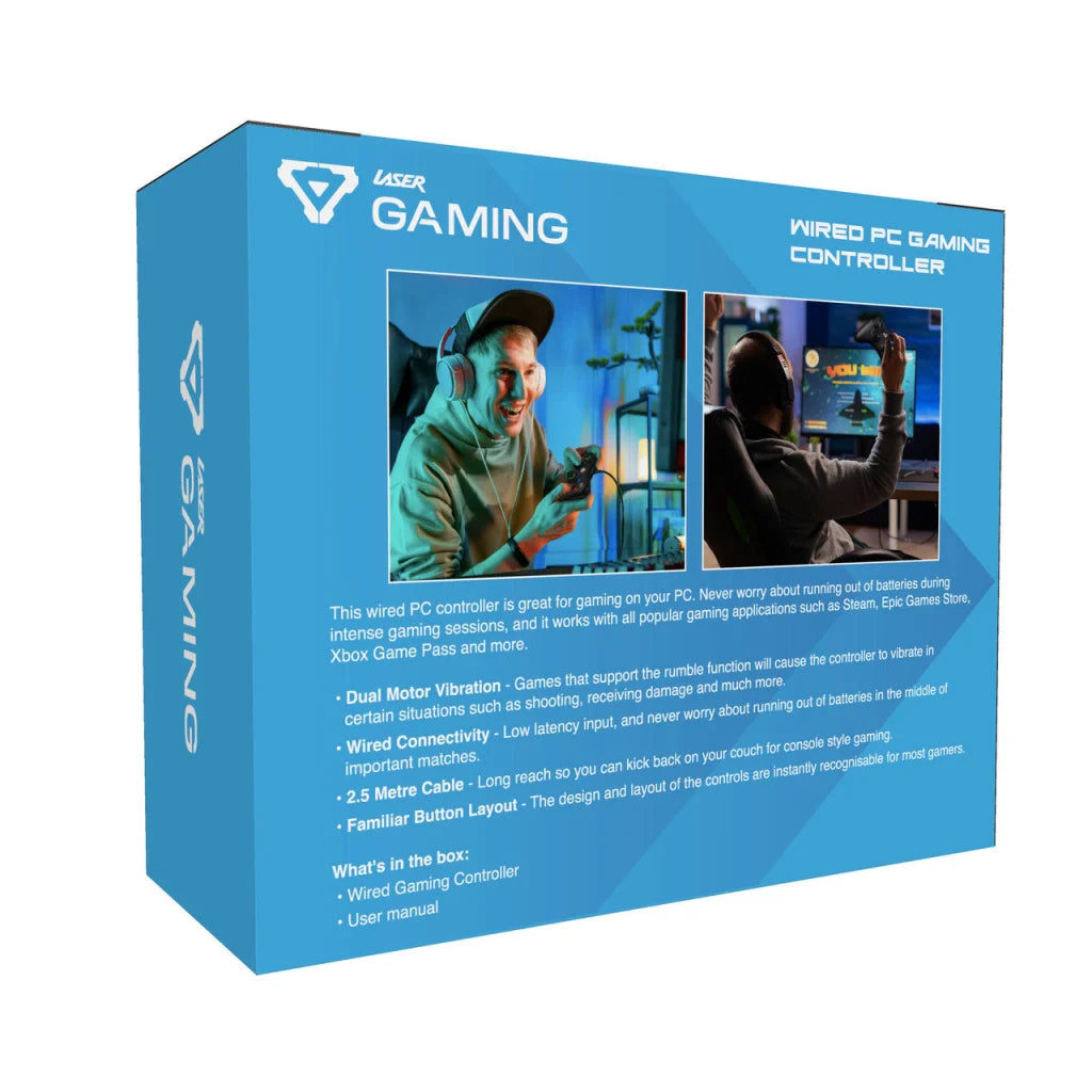 Laser Gaming Wired PC Controller - Black - Electronics >