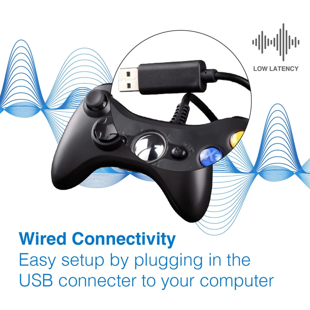 Laser Gaming Wired PC Controller - Black - Electronics >