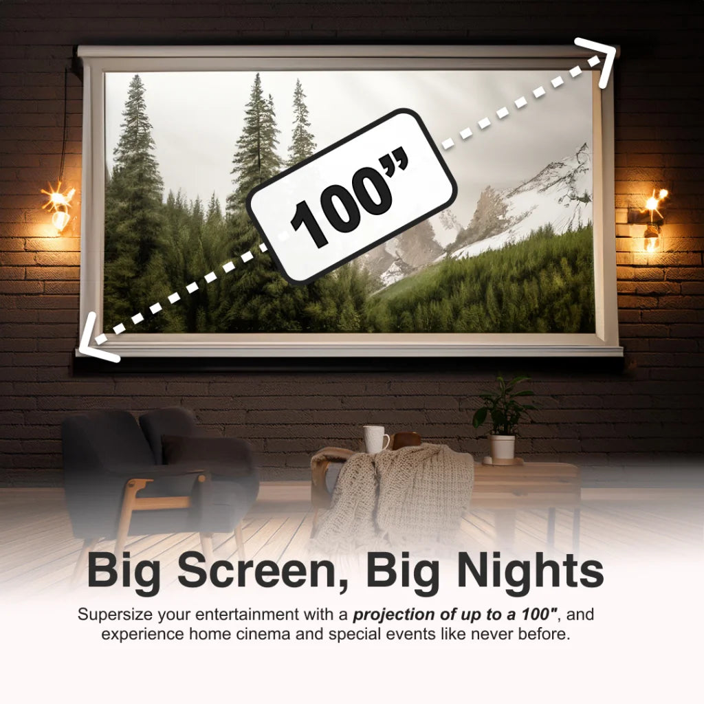 Laser HD Projector with Bluetooth & HDMI - Audio & Video >