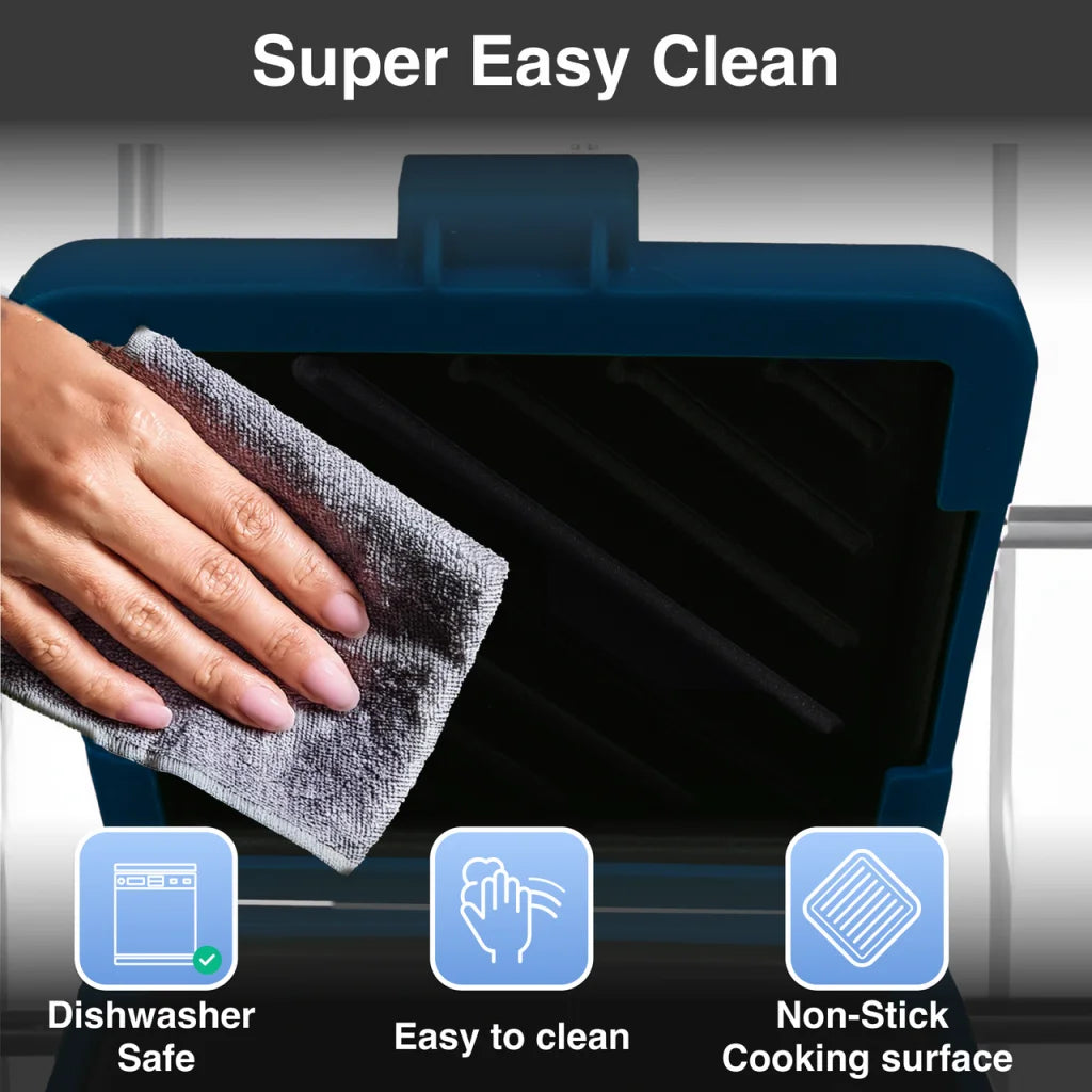 Laser Heatwave Tech Microwave Toastie Maker Blue - Health &