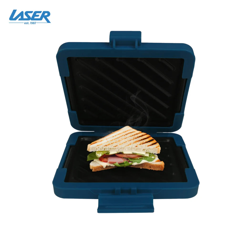 Laser Heatwave Tech Microwave Toastie Maker Blue - Health &