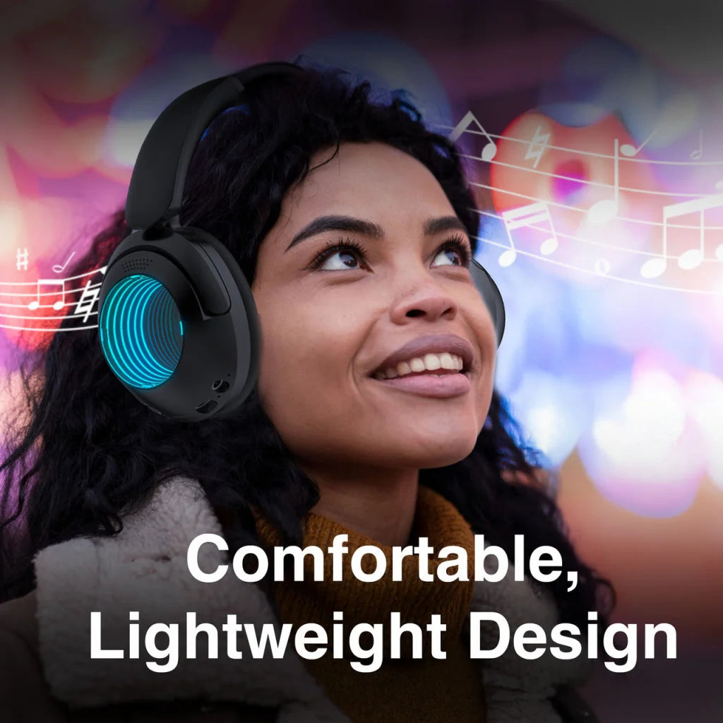 Laser Infinity Light Bluetooth Headphones - Electronics >
