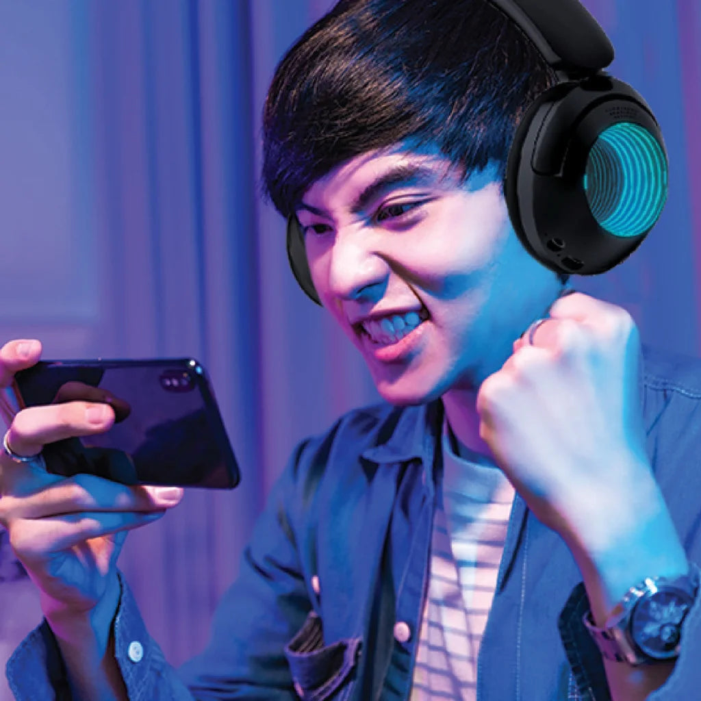 Laser Infinity Light Bluetooth Headphones - Electronics >