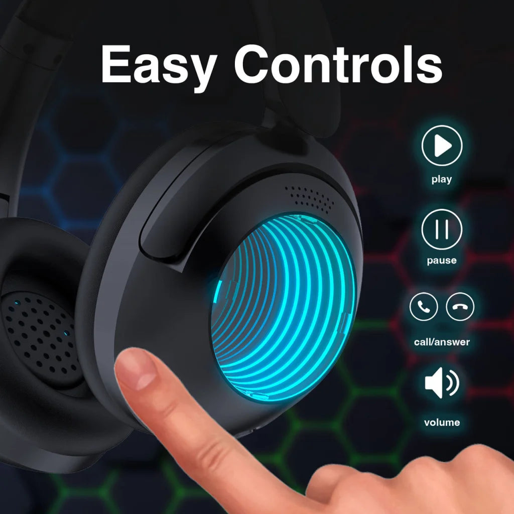 Laser Infinity Light Bluetooth Headphones - Electronics >