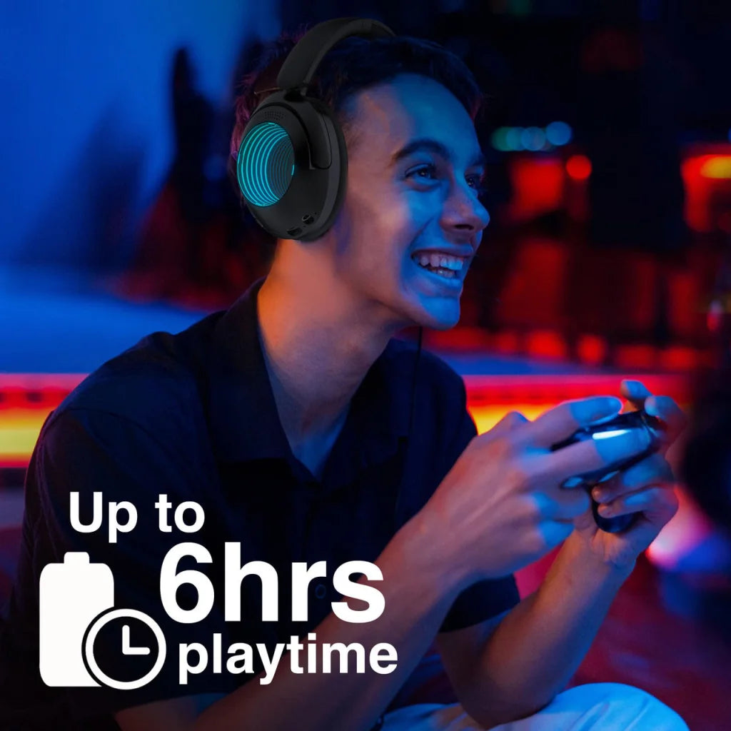 Laser Infinity Light Bluetooth Headphones - Electronics >
