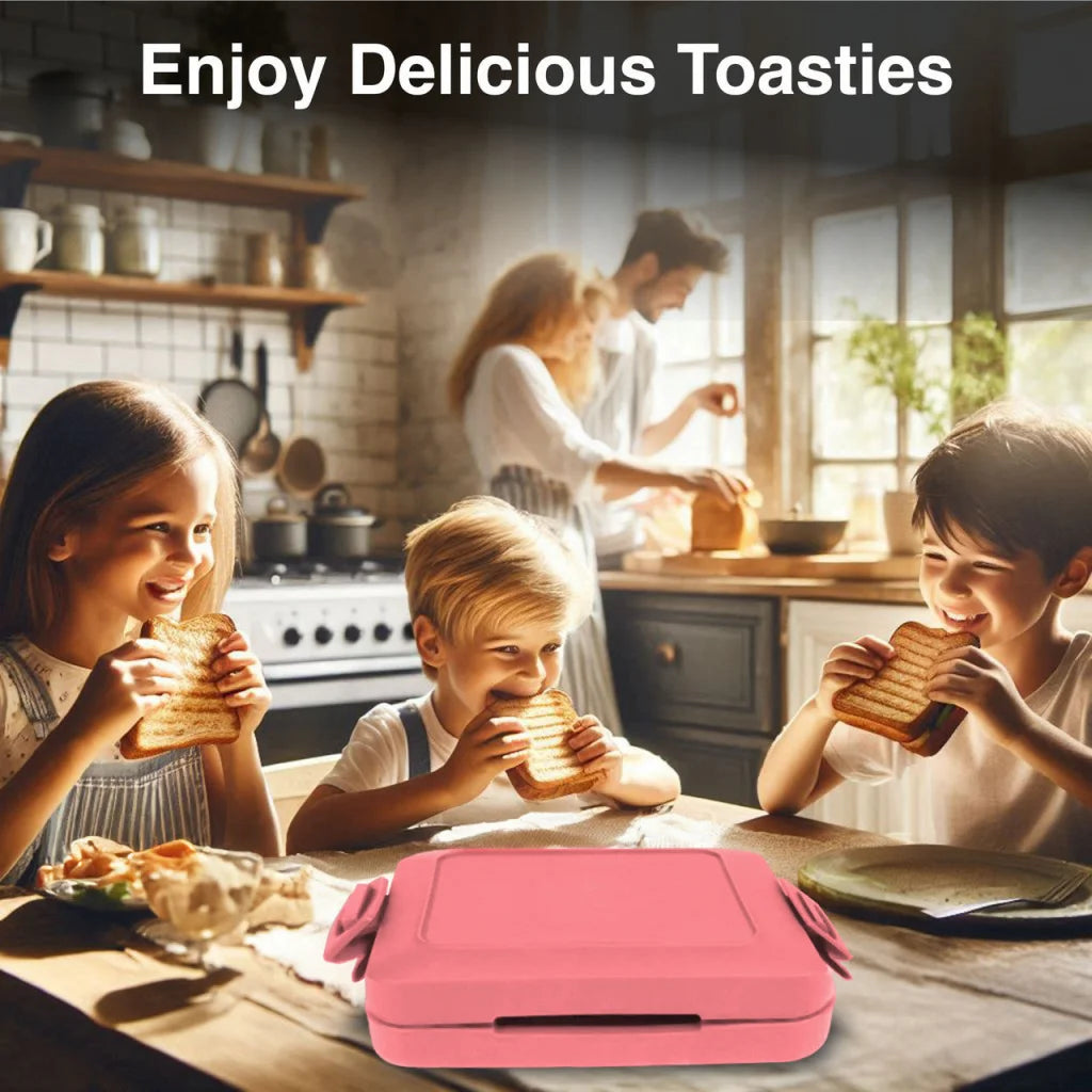 Laser Microwave Toastie Maker Flamingo Pink - Health &