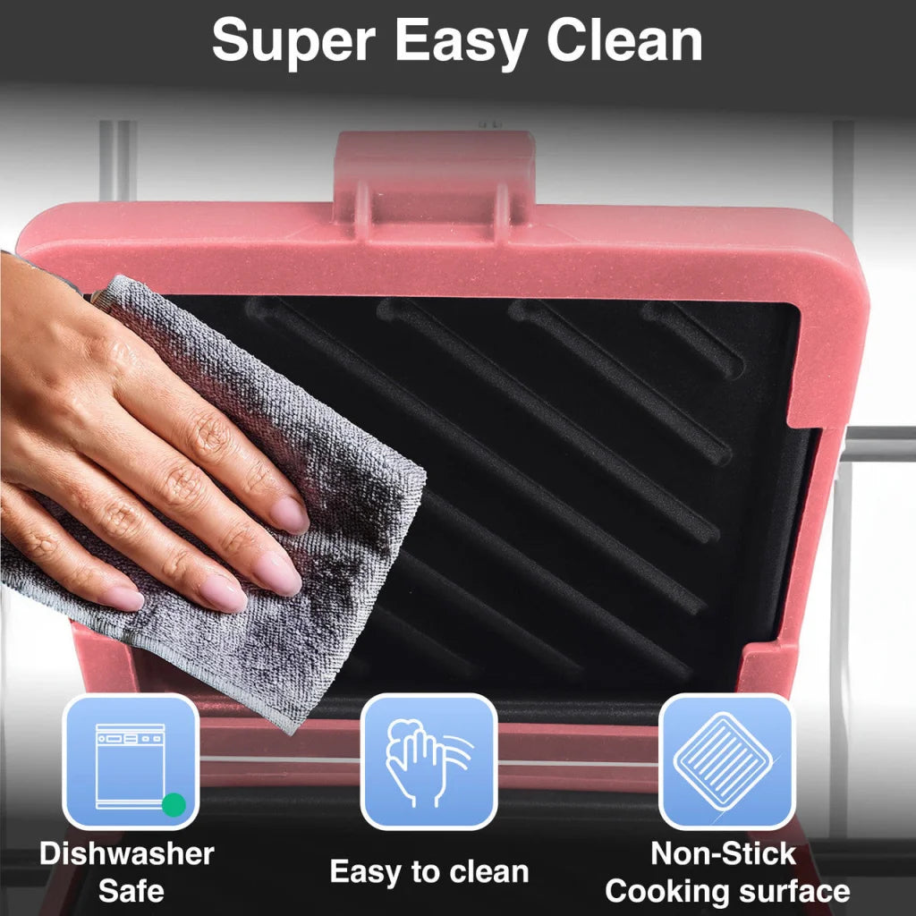 Laser Microwave Toastie Maker Flamingo Pink - Health &