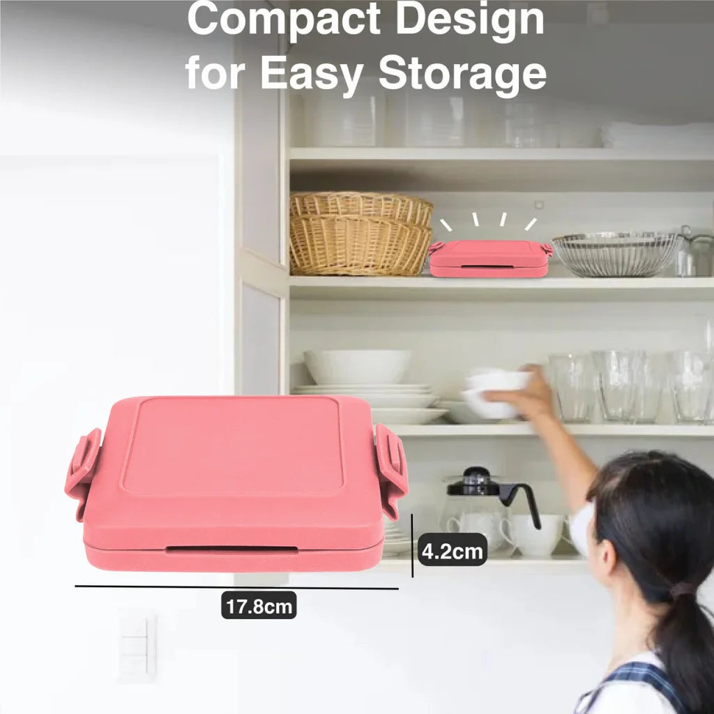 Laser Microwave Toastie Maker Flamingo Pink - Health &