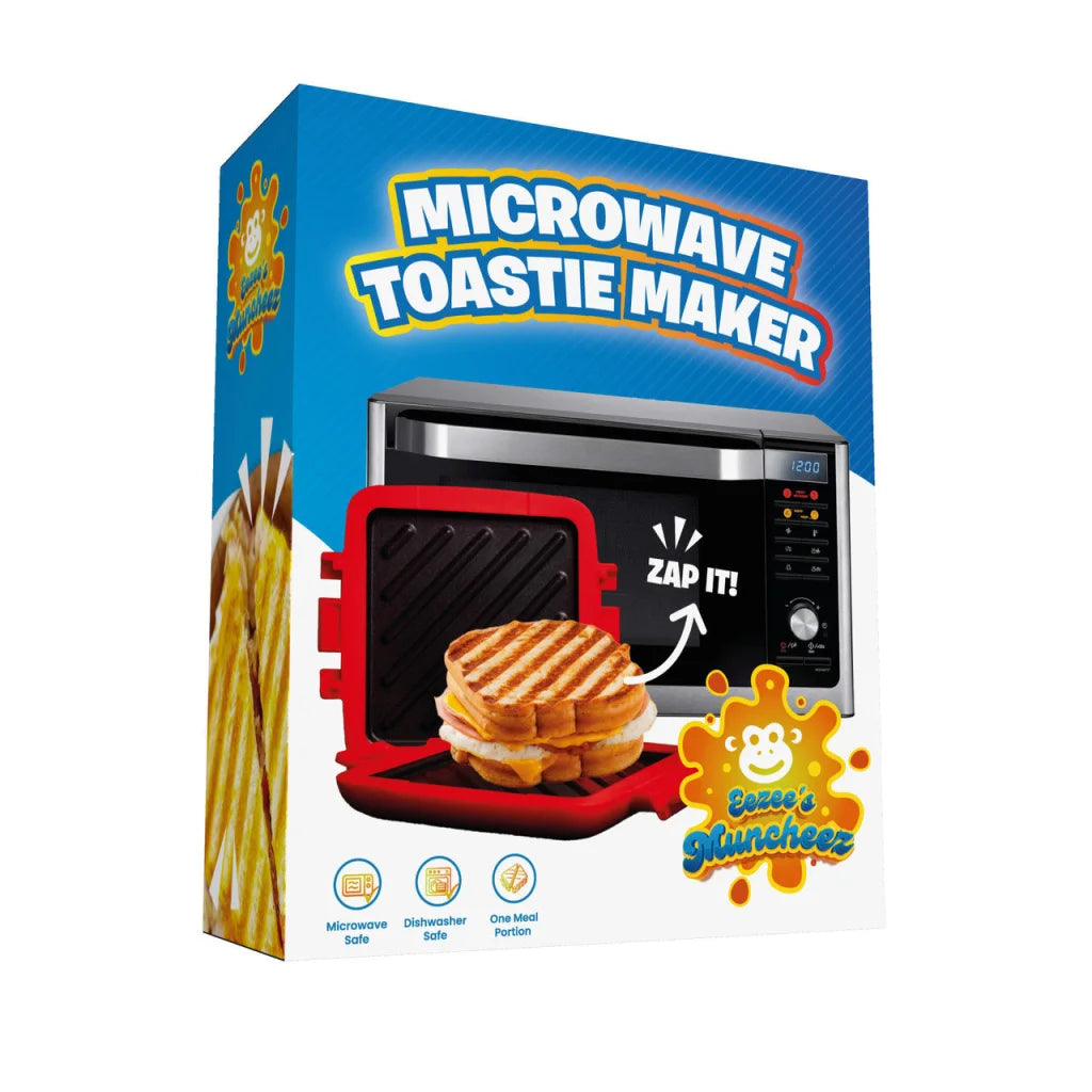 Laser Microwave Toastie Maker with Heatwave Tech Red