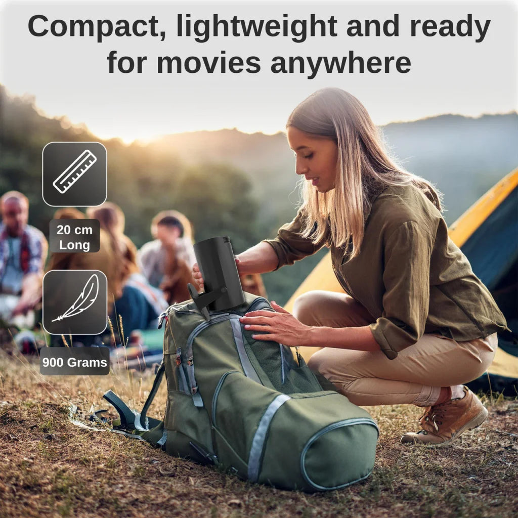 Laser Multi Angle Android LED Projector Black - Audio &