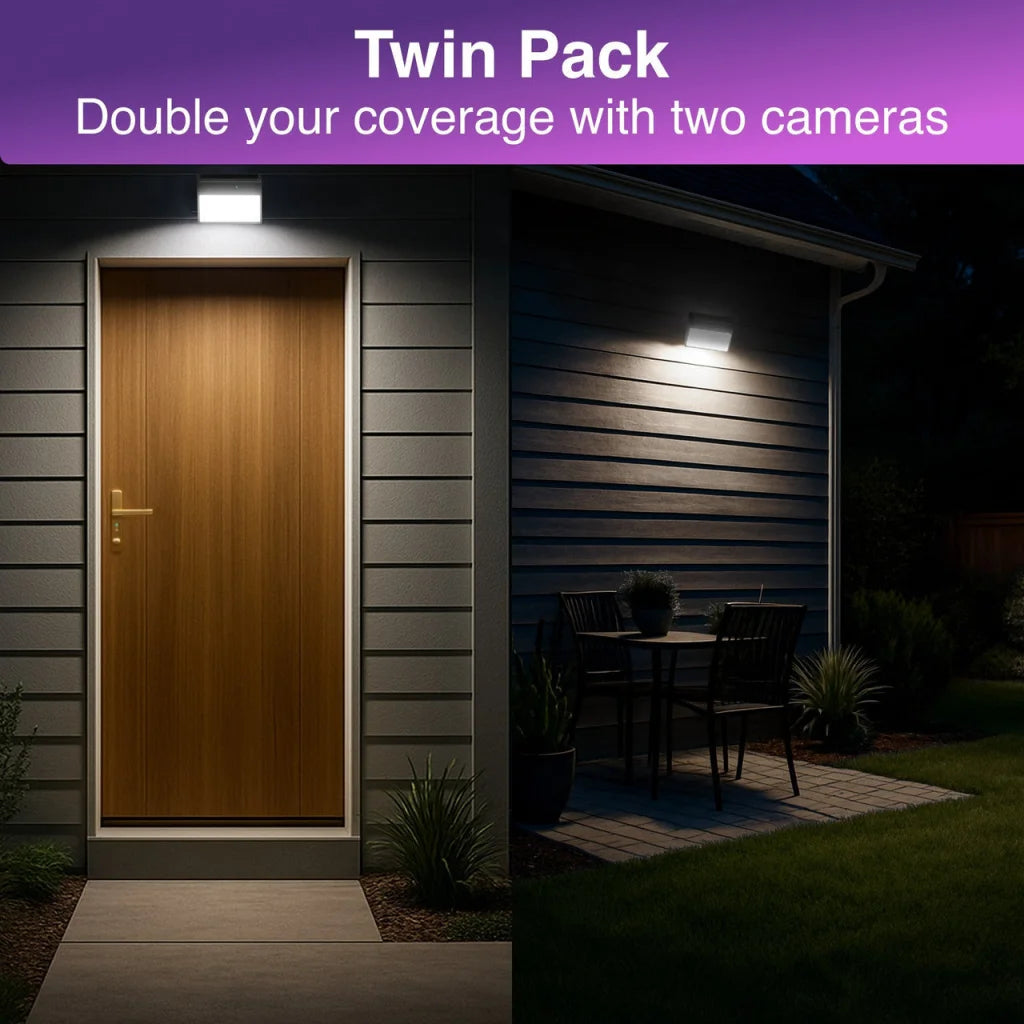Laser Wall Light Camera Twin Pack outdoor electronics