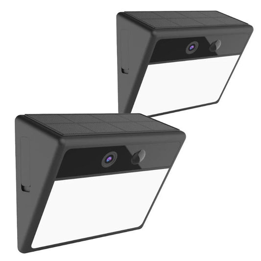 Laser outdoor wall with light camera twin pack