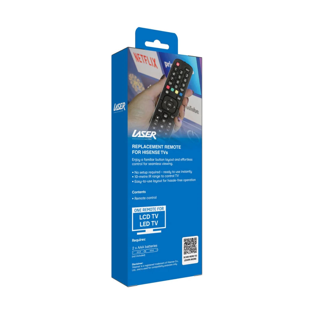 Laser remote control with fitted edges and product hardware