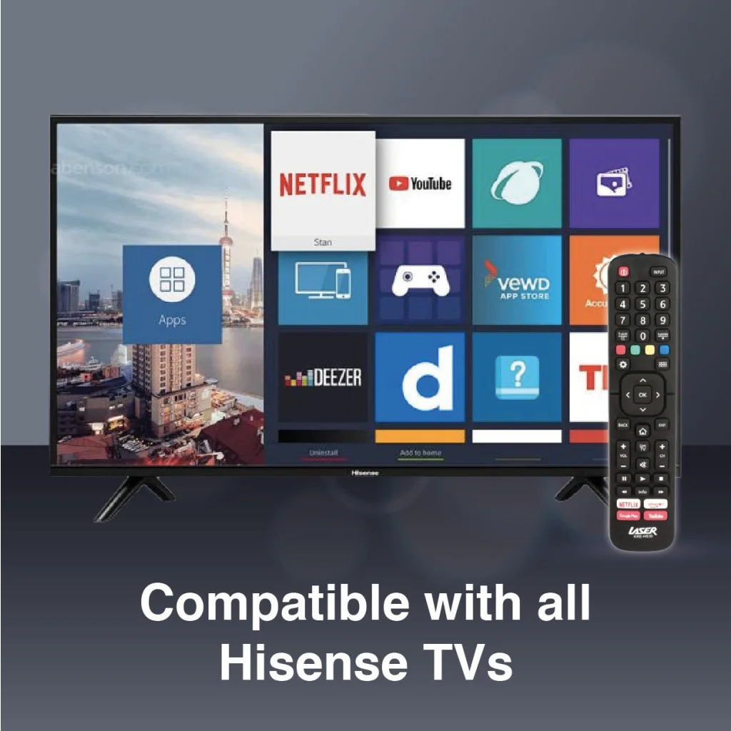 Laser Remote Control for Hisense TV