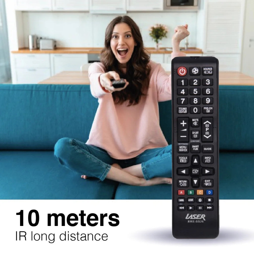 Laser remote control with samsung tv appliances