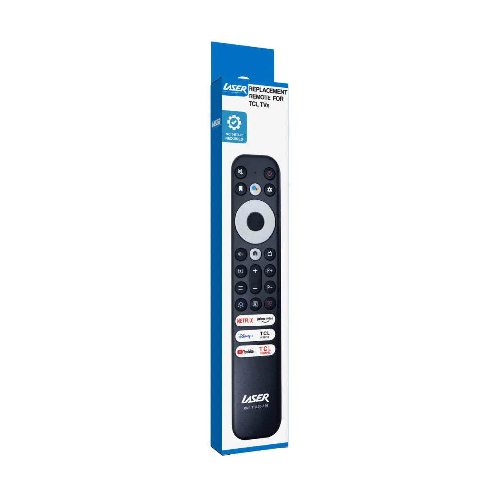 Laser Remote Control for TCL TVs Black appliances