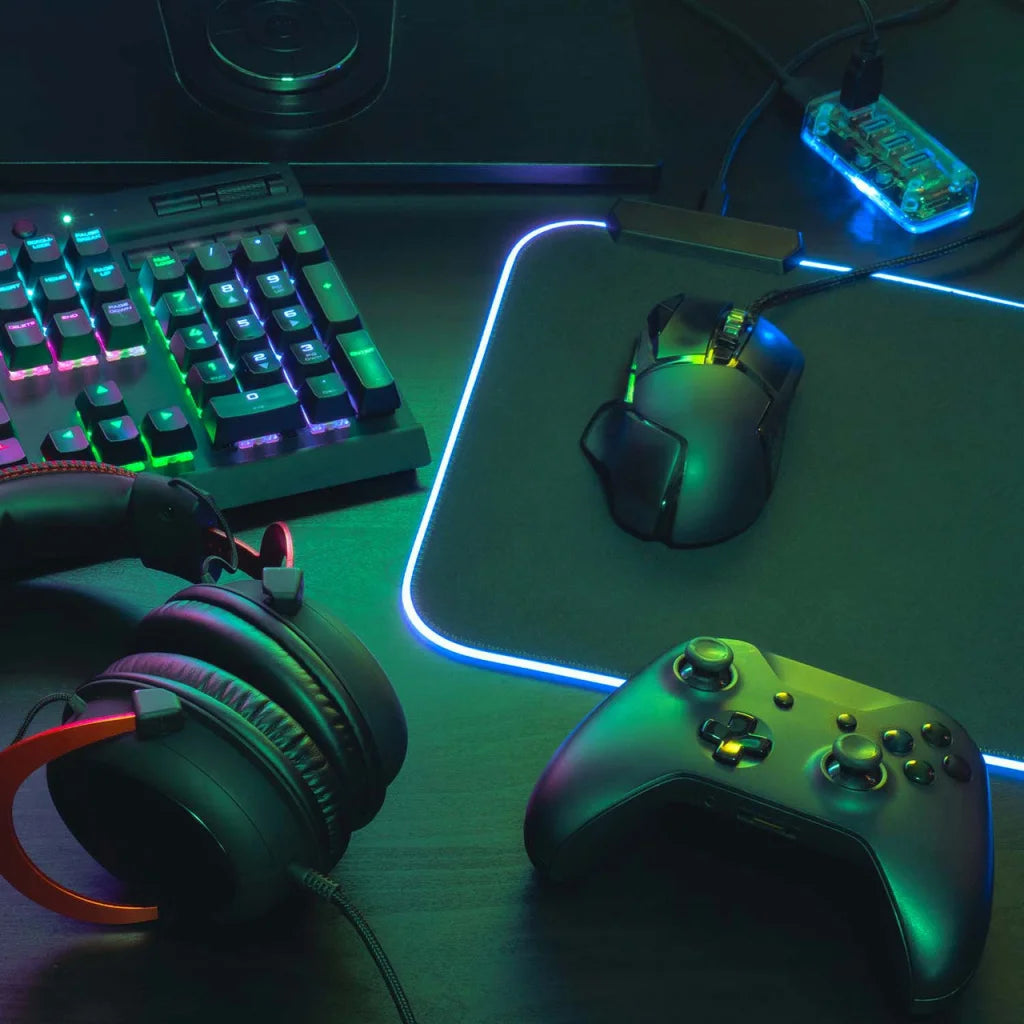 Laser RGB LED Gaming Mouse Pad Extra Large - Electronics >