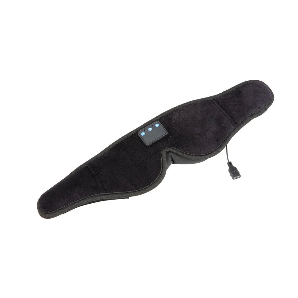 Laser sleep mask with matching accessories and clear item layout