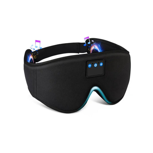 Laser Sleep Mask Bluetooth Headphones Black electronics and earphones