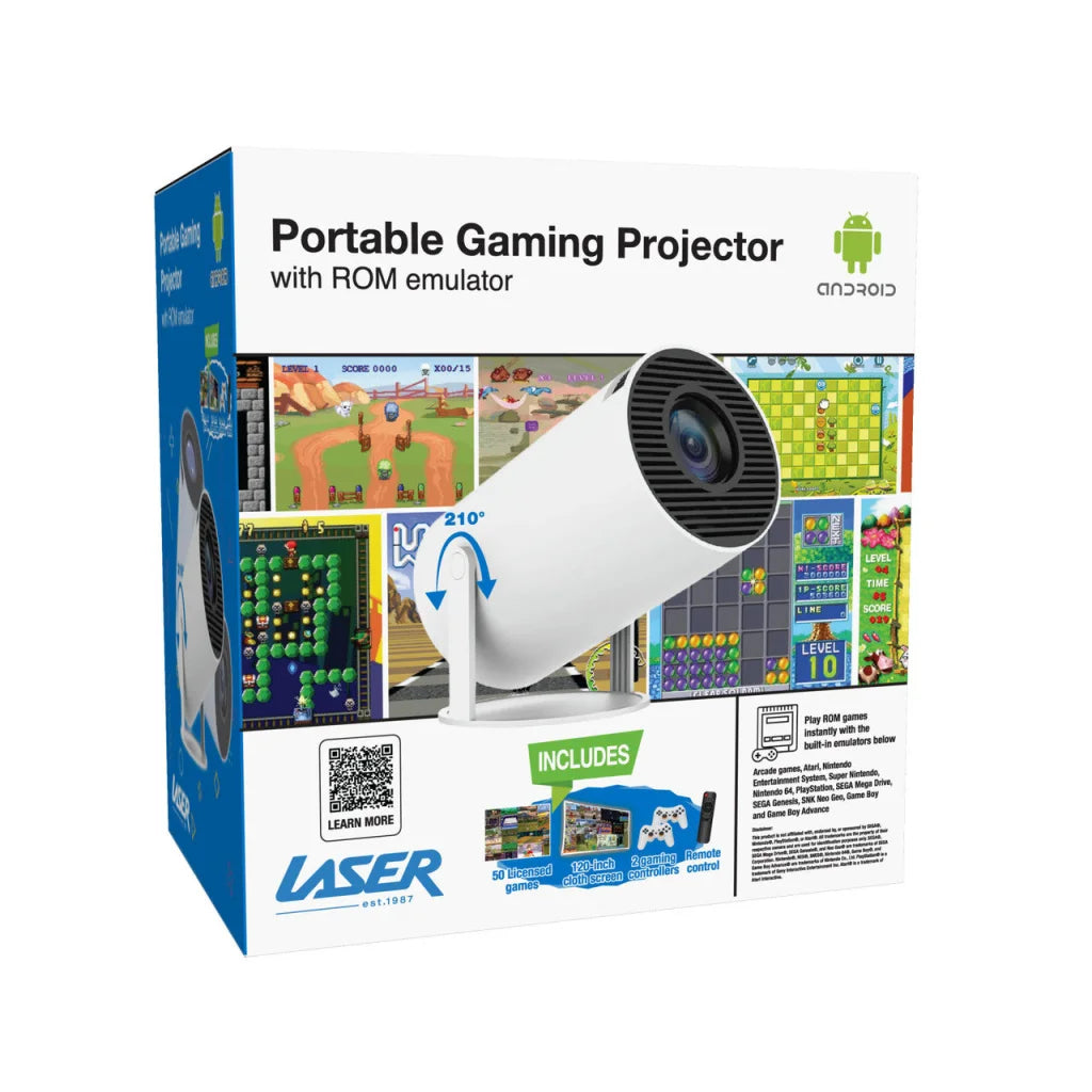 Laser Smart Projector 50 Games Two Controllers - Audio &